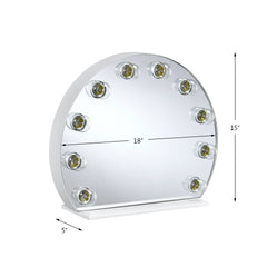 Alma White Finish Accent Mirror