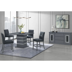 ARIYA DARK GREY BAR STOOLS 2PK