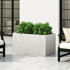 OUTDOOR LARGE SQUARE MGO PLANTER