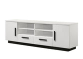 Matilda 70.5" White Finish TV Stand with Drawers
