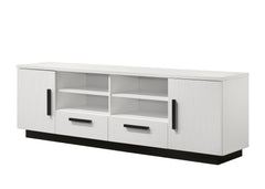 Matilda 70.5" White Finish TV Stand with Drawers