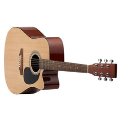 41 in Cutway Acoustic Guitar Natural Beginner Bundle with Gig Bag for Adult Solo