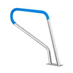 Pool Handrail, 39 x 32 inch Railing, Stainless Steel with Base Plate for Indoor/Outdoor Pools, Safety Railing for Decks, Rust-Proof Grab Bar w/Grip Cover & Accessories for Spas