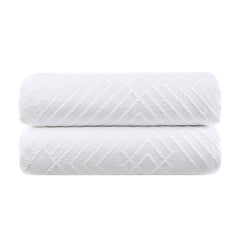 1-Piece Full/Queen Essential Lark Coverlet, White