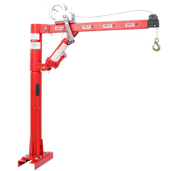 1000 Lbs Pickup Truck Crane With Manual Winch, Four Capacity for 500 lbs/600 lbs/700 lbs/1000 lbs,Heavy Duty Lifting for Factory, Warehouse, Construction