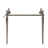 VICI 36" Freestanding Bathroom Console Iron Leg, NO Basin and Faucet, NO Sink Cover and Drain, Chrome