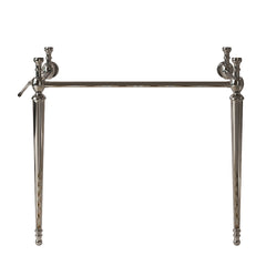 VICI 36" Freestanding Bathroom Console Iron Leg, NO Basin and Faucet, NO Sink Cover and Drain, Chrome