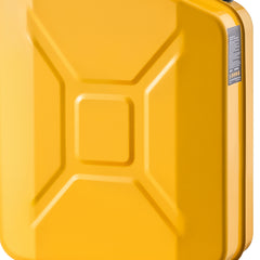 Metal Fuel Container, 5.3 Gallon, Fuel Jerry Can with Spout and Comfort Handle, 6 L/min Max Flow Rate, Leakproof & Corrosion-resistant Metal Gas Tank Most Cars Motorcycle ATV UTV, Yellow