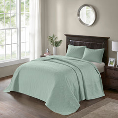 Reversible Bedspread Set Seafoam Full