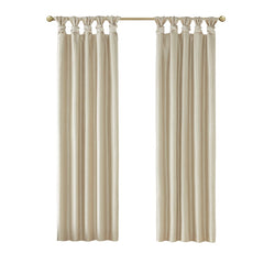 Twist Tab Total Blackout Window Curtain Panel Champagne 50x95" Blackout
