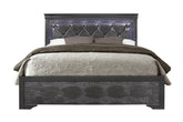 SHAKER METALLIC GREY FULL BED WITH LED