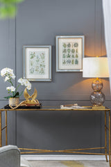 S/2 15.7x19.7" Liana Mirror Framed Wall Art on Mellow Golden Tint Background