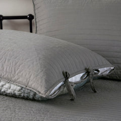 6 Piece Reversible Plaid Daybed Cover Set Grey Daybed