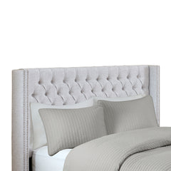 Upholstery Headboard Grey Queen
