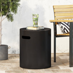 Outdoor LightWeight Concrete Side Table,Copper