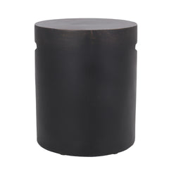 Outdoor LightWeight Concrete Side Table,Copper