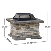 28" SQUARE MGO FIRE PIT