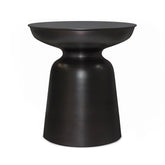 Toby 17 inch Wide Modern Industrial Metal Accent Table in Antique Copper Iron, Assembled
