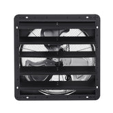 20 inch Shutter Exhaust Fan, Wall Mounted Attic Vent Fan with Smart Programming Variable Speed Temperature Control, 4800 CFM,EC Motor,Timer, for Shed,Garage,Greenhouse Ventilation Cooling,Black
