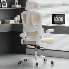 Ergonomic Office Chair, Desk Chair with Headrest and Lumbar Support, High Back Swivel Home Office Chair with Headrest for Home Office Bedroom, Gifts