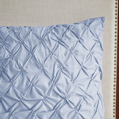 8 Piece Cotton Printed Comforter Set Blue Cal King