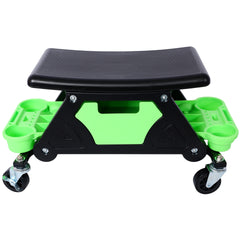 Mechanic Stool 300 LBS Capacity Garage Stool Gift for Men, Heavy Duty Rolling Mechanics Seat, with Three Slide Out Tool Trays and Drawer, Tools for Automotive Auto Repair