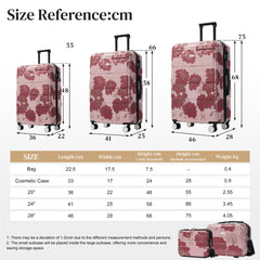 Luggage Sets New Model PC 5pcs, Hardside Lightweight Durable 20" 24" 28" Suitcases with 8" 14" Cases, Suitcase with Lock Spinner Wheels