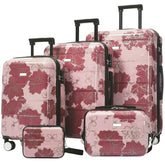 Luggage Sets New Model PC 5pcs, Hardside Lightweight Durable 20" 24" 28" Suitcases with 8" 14" Cases, Suitcase with Lock Spinner Wheels