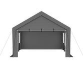 13'x20' Canopy with 2 Roll-Up Doors, Waterproof Party Tent, Carport & Storage Shelter for Outdoor, Car, Boat, Garden Party, Gathering, Galvanized Frame