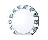 Noralie Mirrored & Faux Diamonds Accent Mirror (Assembled)