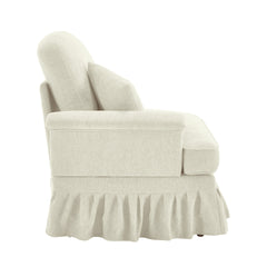 Sofa LSF Chenille W/1 Pillow -Beige White