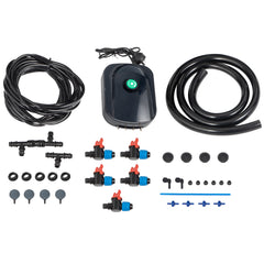 DWC Hydroponic System, 5 Gallon 5 Buckets, Deep Water Culture Growing Bucket, Hydroponics Grow Kit with Pump, Air Stone and Connected Reservoir, for Indoor/Outdoor Leafy Vegetables