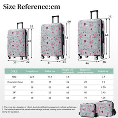 Luggage Sets New Model PC 5pcs, Hardside Lightweight Durable 20" 24" 28" Suitcases with 8" 14" Cases, Suitcase with Lock Spinner Wheels