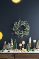 D24" Pine/Pinecone Wreath, Green