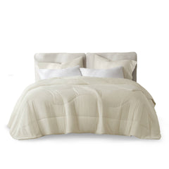 1-Piece King/Cal King Reversible Tencel Comforter Blanket,Ivory