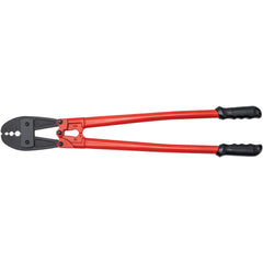 Hand Swager Crimper 30 Inch ,Swaging Tool for 5/32" 1/4" 5/16" Wire Rope,Hand Cimping Tool for Copper Aluminum Oval Sleeves and Stop Sleeves,Wire Rope Crimping Tool Swage Tool Long Handle Lab