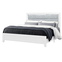 OMODA WHITE QUEEN BED WITH LED