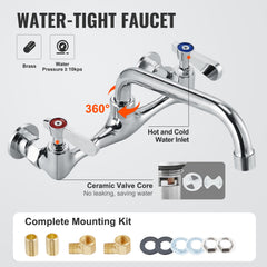Stainless Steel Prep & Utility Sink, 1 Compartment Free Standing Small Sink Include Faucet & legs, 21"x41" Commercial Single Bowl Sinks for Garage, Restaurant, Kitchen, Laundry