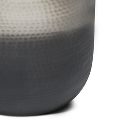 Nova Metal Side Table in Silver Ombre
