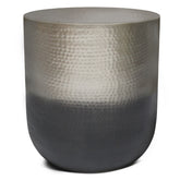 Nova Metal Side Table in Silver Ombre