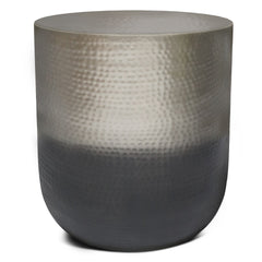 Nova Metal Side Table in Silver Ombre