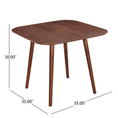 SQUARE DINNING TABLE 60528.00WEG (Dark Walnut)