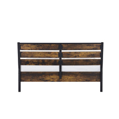 Juvanth Rustic Oak & Black Finish E. King Bed