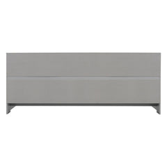 Twin Floor Bed with Bedside Bookcase,Shelves,Guardrails,Grey