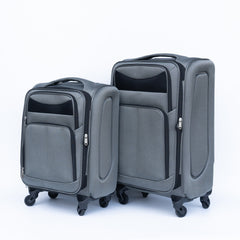 Two-piece suitcase suitcase set Oxford trolley case without password lock universal wheel GRAY