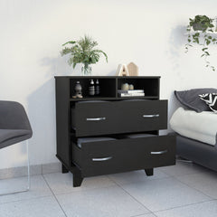 2-Drawer 2-Shelf Dresser Wenge