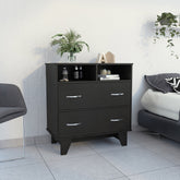 2-Drawer 2-Shelf Dresser Wenge