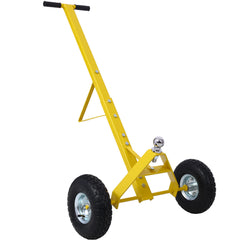 Trailer Dolly with Pneumatic Tires - 600 Lb. Maximum Tongue Weight Capacity,Yellow color