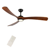 72 Inch wood Ceiling Fan with light, Low Profile Ceiling Fan with Remote Control,Noiseless Reversible DC Motor with Timer