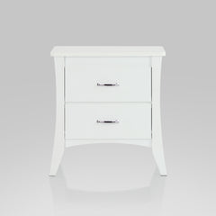 Babb White Finish Accent Table